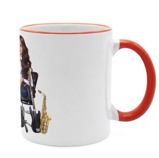 Tasse in orange für Musiker - Musiker Merchandise Shop