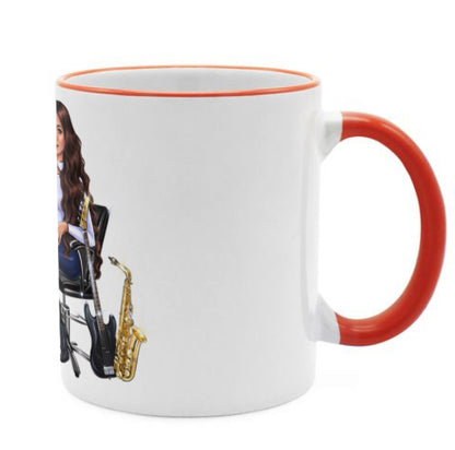 Tasse in orange für Musiker - Musiker Merchandise Shop