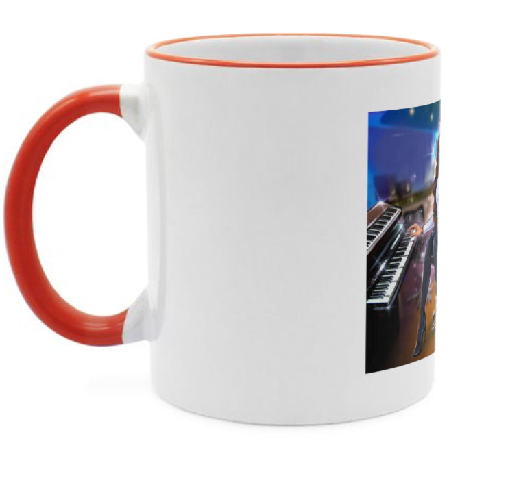 Tasse in orange für Musiker - Musiker Merchandise Shop 