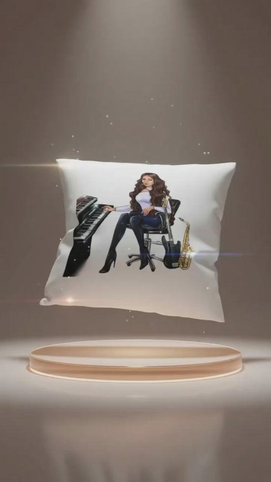 Produktvideo Kissen in weiß für Musiker