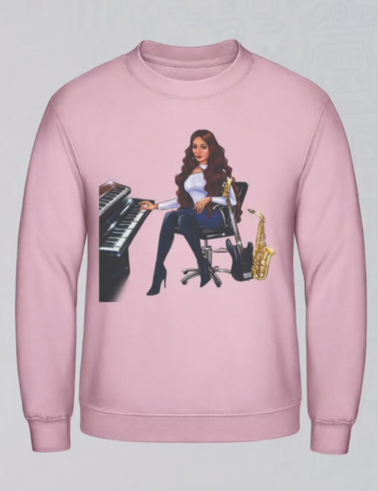 Produktvideo Pullover in rosa für Musiker