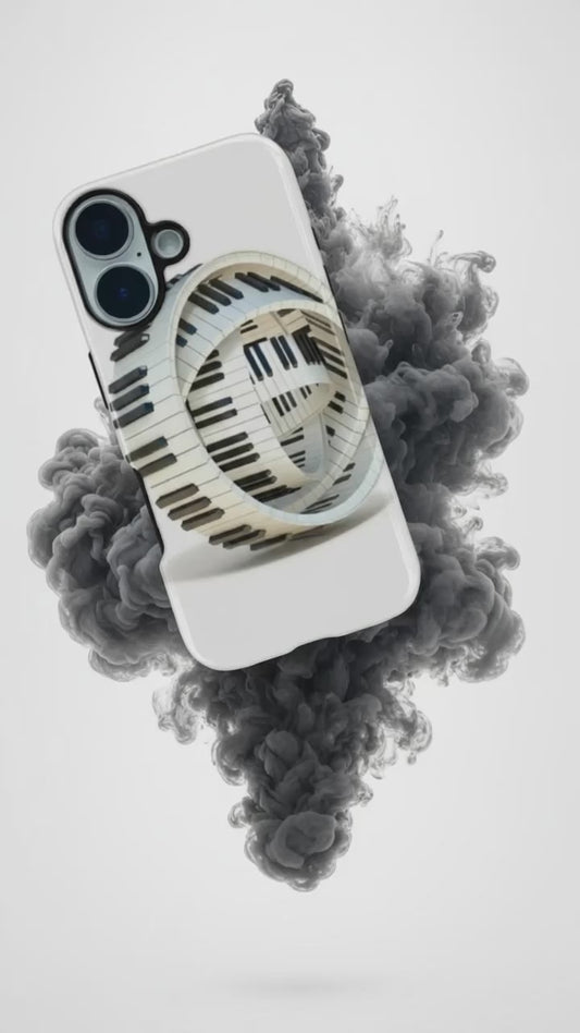 Produktvideo Musiker Handyhülle iPhone 17 mit Klaviertasten Motiv