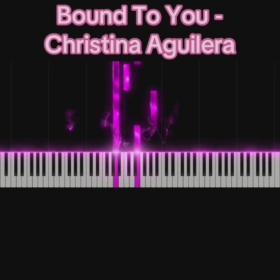 Video: Klaviermusik - Bound To You - Christina Aguilera Song