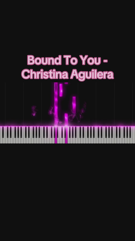 Video: Klaviermusik - Bound To You - Christina Aguilera Song
