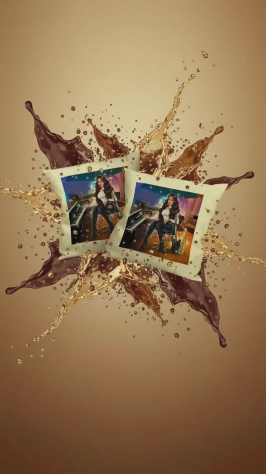 Produktvideo Kissen in gelb für Musiker