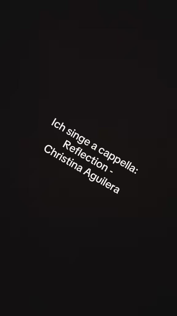 Video: Gesang - Reflection - Christina Aguilera Song