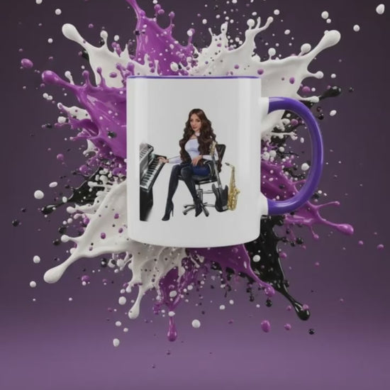 Produktvideo Tasse in lila für Musiker