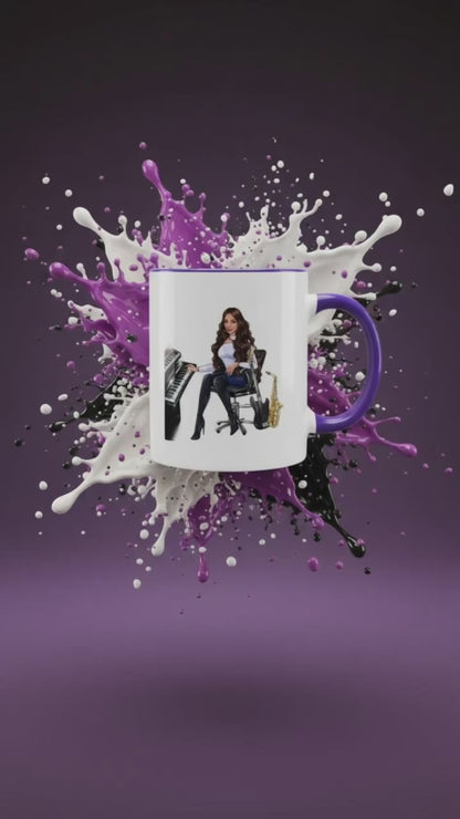 Produktvideo Tasse in lila für Musiker