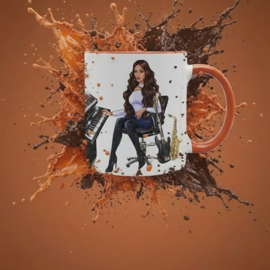 Produktvideo Tasse in orange für Musiker
