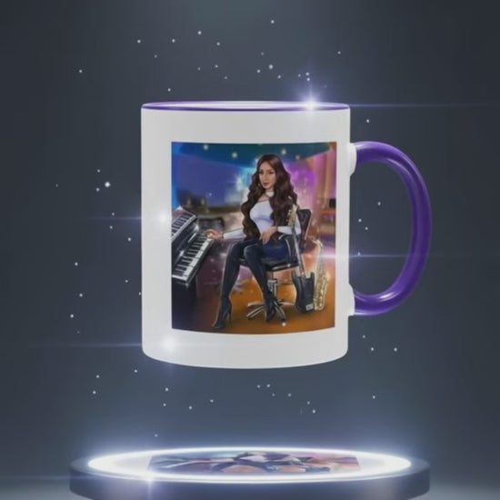 Produktvideo Tasse in lila für Musiker