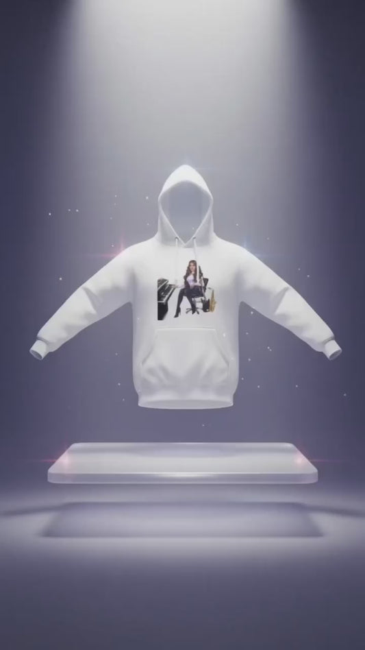 Produktvideo Musiker Hoodie in weiß 