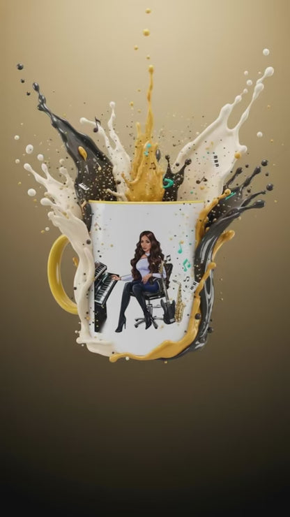 Produktvideo Tasse in gelb für Musiker 