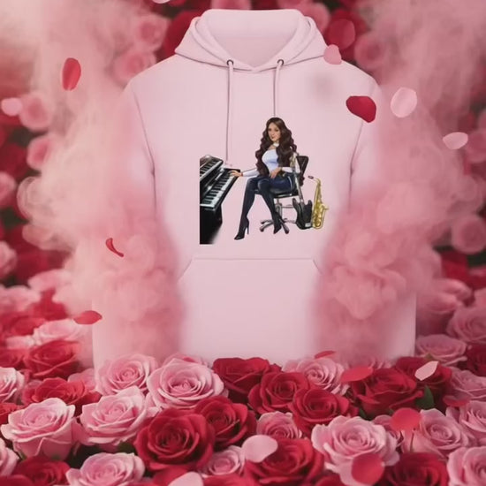 Produktvideo Musiker Hoodie in rosa 