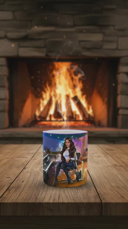 Produktvideo Tasse in lila für Musiker