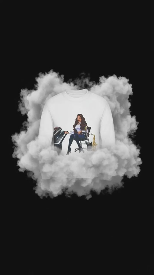 Produktvideo Pullover in weiß für Musiker 