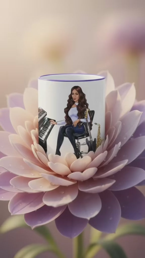 Produktvideo Tasse in lila für Musiker