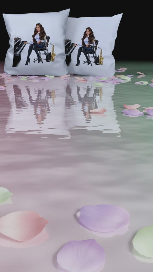 Blue Harmony - Kissen in blau für Musiker