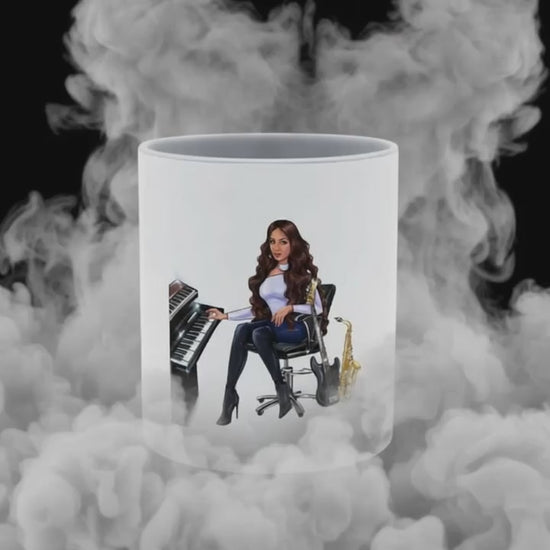 Produktvideo Tasse in grau für Musiker