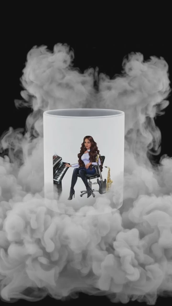 Produktvideo Tasse in grau für Musiker