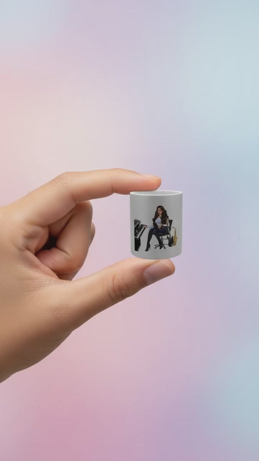 Produktvideo Tasse in silber für Musiker 