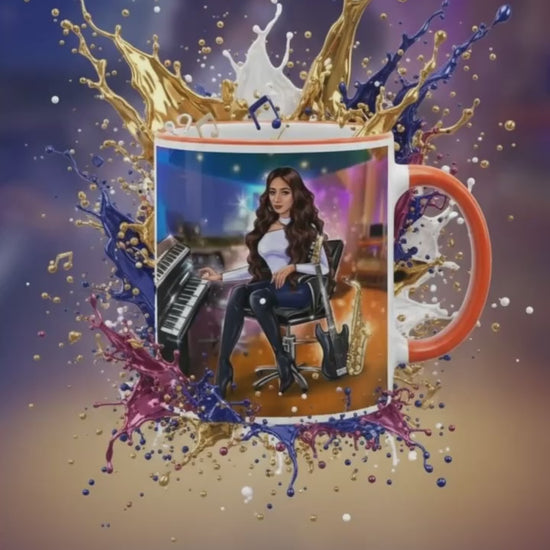 Produktvideo Tasse in orange für Musiker