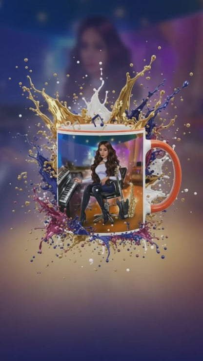 Produktvideo Tasse in orange für Musiker