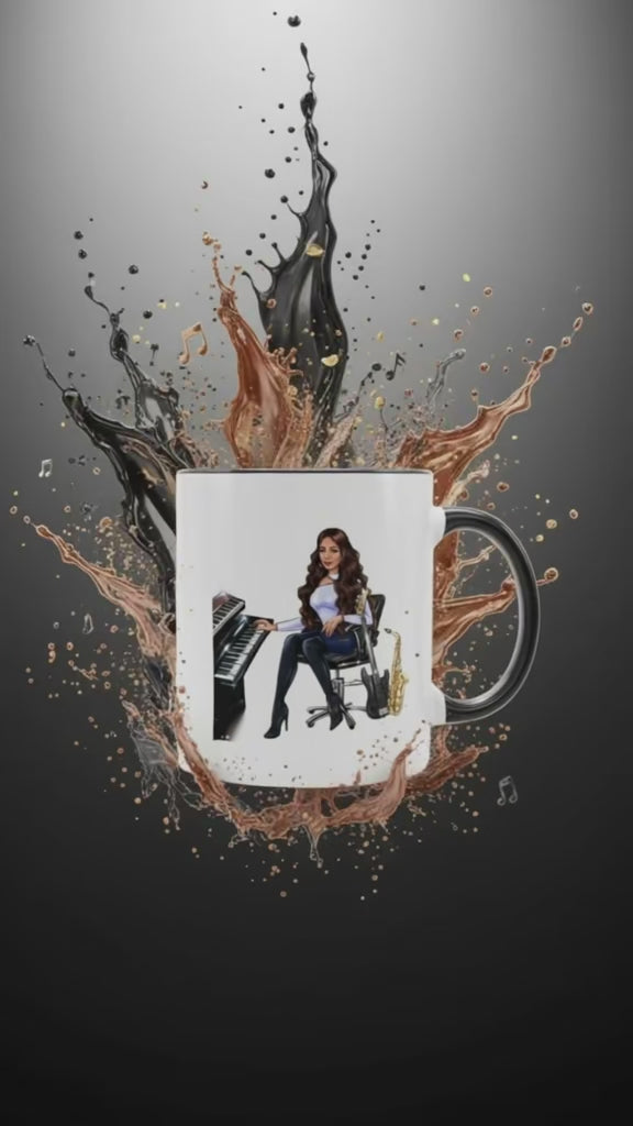 Produktvideo Tasse in schwarz für Musiker