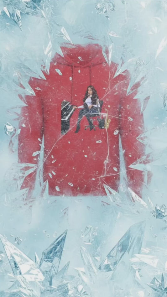 Produktvideo Hoodie rot für Musiker